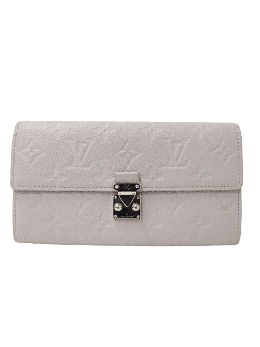 Louis Vuitton Wallet Monogram Empreinte Portefeuille Sarah Metis Blue Gray